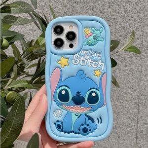 Boys Girl Cute Stitch Soft Silicone Case Cover for iPhone